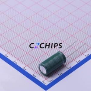 Condensador Electrolítico de Aluminio de Montaje Pasante EGF108M1EG20RR, D10xL20mm, 1000uF, 20%, 25V, 1.4A-100kHz - Product Image 2