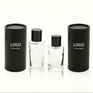 <b>30ml</b> 50ml 100ml High Quality Pump Sprayer Empty <b>Perfume</b> <b>Bottles</b> Refillable clear Luxury Glass Screen Printing Custom Logo - Product Image 4