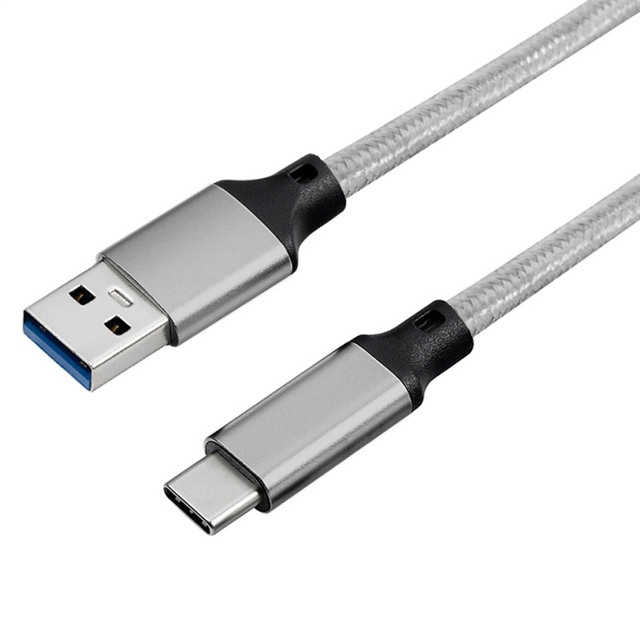 USB 3.2 Type-C 3.2 Gen2 10Gbps Fast Charging Cable 3A 60W Nylon Braided Cord Compatible Samsung Android Computer Earphones