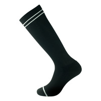 Chaussettes de football longues en tissu éponge pour hommes, femmes et enfants, à rayures, antidérapantes, pour l'entraînement, décontractées et athlétiques, vente en gros