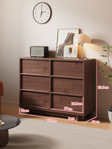 Solid Wood <b>Drawer</b> Cabinet Storage Cabinet for Living Room Dining Sideboard Bedroom Furniture 9-<b>Drawer</b> Cabinet - Product Image 4