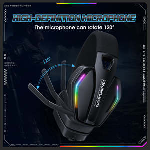 Auriculares Inalámbricos para Juegos <span class=keywords><strong>ONIKUMA</strong></span> GT826 2.4GHz RGB BT, Cómodos Auriculares Supraaurales con Micrófono para PC y PS5 - Product Image 5