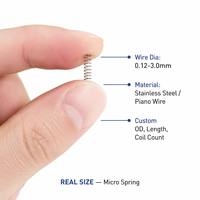 Ressort hélicoïdal de compression micro-mini de précision en acier OEM personnalisé pour stylo, batterie, instrument, industrie