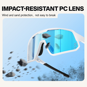 Lunettes de sport pour enfants garçon fille avec cadre TR90 personnalisé, protection contre le vent, UV400, pour le patinage en plein air, lunettes de course à pied, lunettes de vélo - Product Image 2