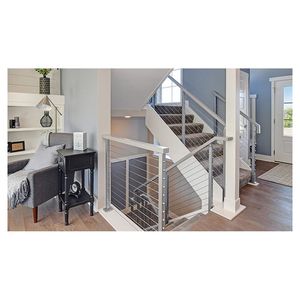 Miglior prezzo viso montato spazzolato cavo <span class=keywords><strong>in</strong></span> acciaio inox ringhiera con tenditore/balaustre durevoli Made <span class=keywords><strong>in</strong></span> China - Product Image 6