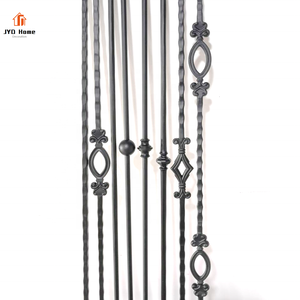 Balaustres de Hierro Forjado Serie <span class=keywords><strong>Toscana</strong></span>, 9/16 x 44 Pulgadas, Cuadrados Sólidos, Barandilla de Hierro Forjado, Martillados a Mano, Venta al por Mayor - Product Image 1