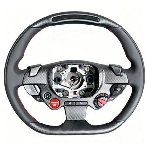 <span class=keywords><strong>Volant</strong></span> en fibre de carbone sèche pour <span class=keywords><strong>Ferrari</strong></span> <span class=keywords><strong>458</strong></span> 488 F8 Tributo 296 GTB Alcantara LED RPM Racing - Product Image 3