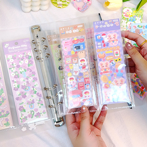 Pochettes <span class=keywords><strong>photo</strong></span> reliure à anneaux de poche A5 autocollant carte <span class=keywords><strong>photo</strong></span> claire pp corée mini collection <span class=keywords><strong>livre</strong></span> de composition <span class=keywords><strong>pour</strong></span> instax mini film - Product Image 3