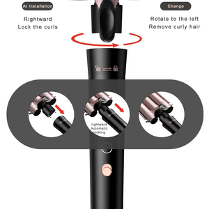 Fer à <span class=keywords><strong>boucler</strong></span> rotatif en céramique 5-en-1 interchangeable pour salon professionnel – <span class=keywords><strong>Appareil</strong></span> portable de coiffure en gros - Product Image 4