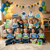 Accessoires de photomaton en PVC personnalisés en gros, dinosaures, licornes, accessoires de photomaton compostables et écologiques pour enfants