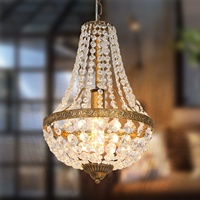 Lustre rétro en cristal personnalisé d'usine d'entrepôt allemand Lampe suspendue Restaurant Corridor Light