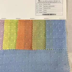 นุ่มที่มีน้ำหนักเบาที่เป็นของแข็งผ้าฝ้าย100% เสื้อเชิ้ตผ้าฝ้าย Voile ผ้ามัสลินสำหรับเสื้อผ้าสตรี - Product Image 2