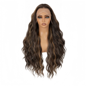 วิกผมสังเคราะห์แ<span class=keywords><strong>บ</strong></span><span class=keywords><strong>บ</strong></span>ลูกไม้ด้านหน้า 13x4 แบ<span class=keywords><strong>บ</strong></span> Body Wave สีน้ำตาลออมเ<span class=keywords><strong>บ</strong></span>ร ทนความร้อน พร้อมเชือกผูกผมสีบ<span class=keywords><strong>ลอน</strong></span><span class=keywords><strong>ด์</strong></span>แ<span class=keywords><strong>บ</strong></span><span class=keywords><strong>บ</strong></span>โปร่งใสสำหรั<span class=keywords><strong>บ</strong></span>ผู้หญิง - Product Image 2