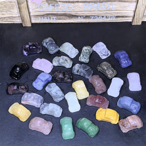 Decorazione di auto in cristallo intagliato a mano statua di meditazione curativa Reiki decorazione di auto per regali - Product Image 2