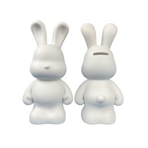 Figura de Conejo Violento de 23-33cm, Muñeco de Conejo Blanco DIY, Decoración para el Hogar, Juguete Modelo de Acción, Conejo Fluido Violento y Melancólico - Product Image 1