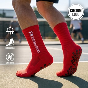 Maillot de pickleball personnalisé avec logo <span class=keywords><strong>pour</strong></span> hommes, chaussettes antidérapantes à grip renforcé, chaussettes de sport épaisses en tissu éponge - Product Image 1