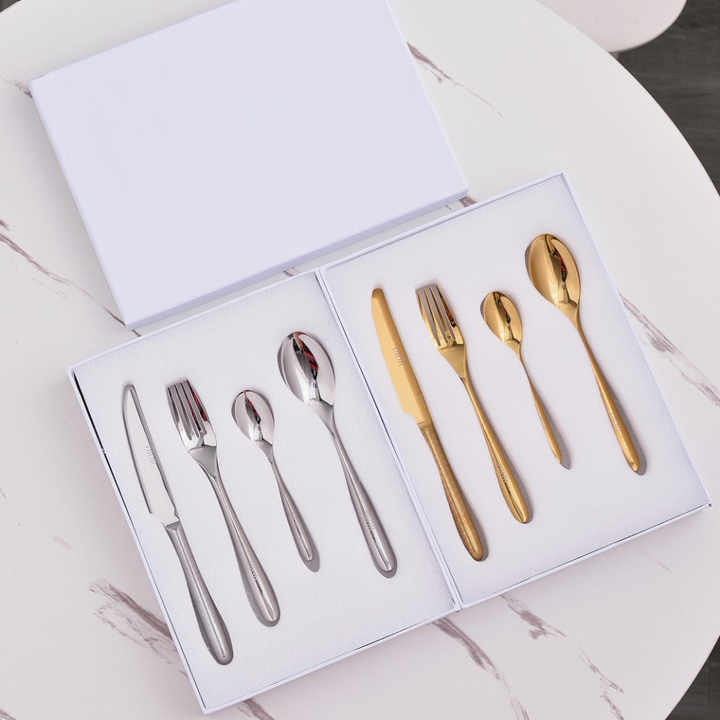 Luxurious Dinner Service Ware Set 304 Stainless Steel Cutlery Set ...