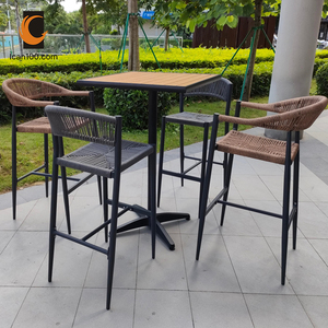 جيدة بيع مربع طاولة مرتفعة طاولة بار الخشب والأثاث مقهى عالية طاولات المشروبات - Product Image 3