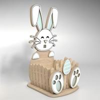 Vente en gros de paniers de Pâques Boîte de rangement pour canard mignon Décoration de paniers de Pâques