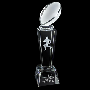 Gravação personalizada Em Branco Cristal Futebol Futebol Beisebol Basquete Golfe 3D Gravado A Laser Crystal <span class=keywords><strong>Trophy</strong></span> Award - Product Image 2