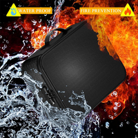 Caja Organizadora de Archivos de Fibra de Vidrio Resistente al Agua y al Fuego de Alta Calidad, Almacenamiento Portátil Seguro para Documentos, Clasificación de Facturas