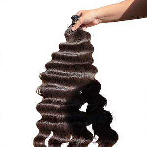 Vente en gros de cheveux Rusa à pointe plate, vierges, vietnamiens, ondulés, emballage personnalisé de haute qualité en boîte et en sac, offre spéciale - Product Image 2