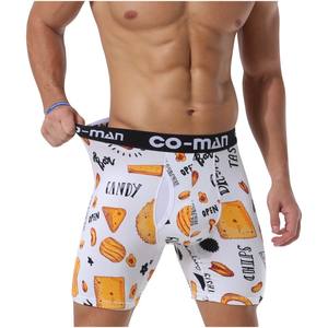 ملابس داخلية رجالية بطباعة رقمية، سراويل بوكسر مخصصة مطبوعة من الفيسكوز والخيزران، ملابس داخلية ناعمة ومريحة بفتحة أمامية - Product Image 2