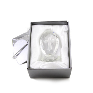 Figura de Cruz de Cristal al por Mayor con Caja de <span class=keywords><strong>Regalo</strong></span> 2.8x5cm, Decoración Religiosa para Mesa, Suministro al por Mayor, Recuerdos para Baby Shower y Regalos de <span class=keywords><strong>Bautizo</strong></span> - Product Image 3