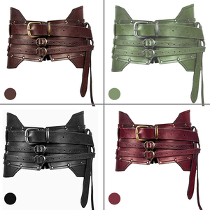 Steampunk mujeres Vintage cinturón ancho hombres Caballero <span class=keywords><strong>pirata</strong></span> disfraz adulto Medieval Cosplay Accesorios - Product Image 5