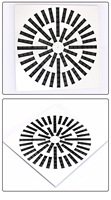Diffuseur d'air circulaire robuste de haute qualité fourni par l'usine, grille d'évacuation d'air ronde intérieure 600*48