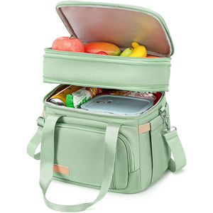 Free Sample HDPE Shoulder Bag Large Capacity Waterproof Insulation Eco-Friendly Picnic <b>Cooler</b> Lunch Box <b>Ice</b> <b>Pack</b> - Product Image 3