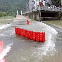 Barrière anti-inondation en ABS en forme de L Déflecteur d'eau d'urgence temporaire Bloc d'eau multifonctionnel Planche à eau