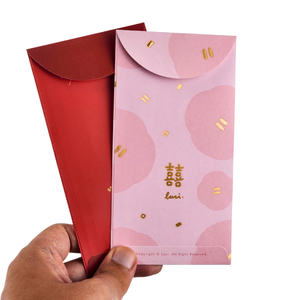 Tùy chỉnh Trung Quốc truyền thống đám cưới màu đỏ phong bì Quà Tặng lời mời đám cưới tiền giấy phong bì với logo - Product Image 3