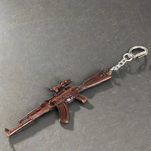 Llavero de pistola de metal de francotirador de juego creativo <span class=keywords><strong>barato</strong></span> personalizado llavero de soporte de llavero de <span class=keywords><strong>arma</strong></span> de modelo personalizado 3D mini Real - Product Image 2