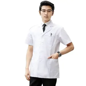 <span class=keywords><strong>Camice</strong></span> Bianco a Maniche Lunghe per Uomo, Uniforme da Medico, Top a Maniche Corte per <span class=keywords><strong>Donna</strong></span>, Abbigliamento da Lavoro per Clinica Dentale, Versione Spessa a <span class=keywords><strong>Mezza</strong></span> <span class=keywords><strong>Manica</strong></span> - Product Image 6