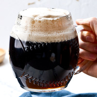 Bouteille d'eau avec logo personnalisé 500ml, verre, tasse de baseball, à faire soi-même, vente en gros