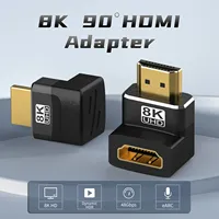 HDMI 90- und 270-Grad-Adapter HDMI 2.1 8K 60Hz 2.0 4K 120Hz 2K Rechtwinkliger HDMI L-Adapter für HDTV PS4 PS5