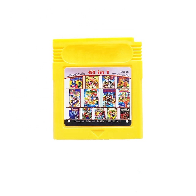 MC006 61 in 1 Multi English Version Compilations Cartridge Console Card GBC Multi Game Cartridge for Mario