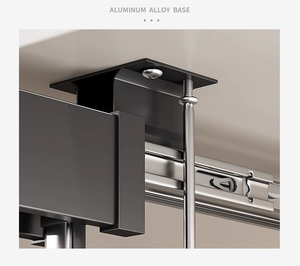 Garde-robe à l'intérieur du rangement Glissière télescopique montée sur le dessus Cintre Corde à linge Pôle Pull-out Rail Pant Rack - Product Image 4