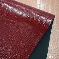 Tissu en cuir synthétique pu crocodile en cristal pour sacs sacs à main bagages portefeuille