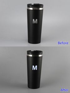 品牌促销产品水瓶带LED发光不倒翁不锈钢塑料双壁闪光瓶现货 - Product Image 4