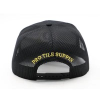 Casquette Trucker en Coton à 7 Panneaux avec Broderie Personnalisée, Bord Plat et Maille, Faible MOQ, Haute Qualité, Prix Bas