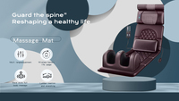 Matelas de massage multifonctionnel à compression d'air et chauffant pour le cou et le corps entier, personnalisable en usine, modèle 2026