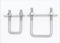 Boulons en U carrés en acier inoxydable M6 M8 M10 M12 – Colliers de serrage robustes pour tubes carrés