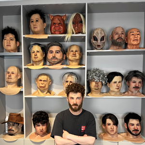 Masque en silicone réaliste fait main avec <span class=keywords><strong>cheveux</strong></span> pour hommes, haute simulation, aspect naturel, masque intégral, équipement de cosplay, prix d'usine - Product Image 6