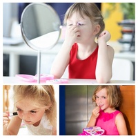 Akiaco – Kit de maquillage pour enfants, ensemble cosmétique lavable pour filles, jouet de beauté pour petite princesse Non toxique, cadeau d'anniversaire
