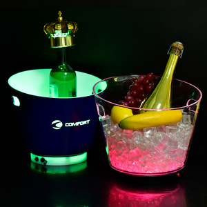 Thấp moq nhà sản xuất tùy chỉnh bia Cooler <span class=keywords><strong>LED</strong></span> xô Câu lạc bộ Đảng nước giải khát khuyến mãi <span class=keywords><strong>LED</strong></span> chiếu sáng chai rượu vang Ice <span class=keywords><strong>Bucket</strong></span> - Product Image 4