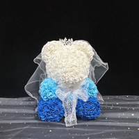 Meilleures ventes de ours en roses dans une boîte cadeau 25/40 cm Ours en peluche en mousse de rose pour la Saint-Valentin Cadeau 2025