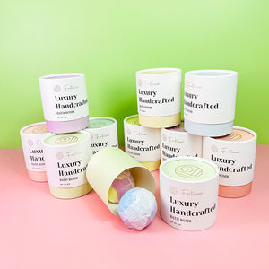 Boîtes de shampooing et bombes de <span class=keywords><strong>bain</strong></span> écologiques, biodégradables et recyclables, emballage rigide avec couvercle mat, base pour savon artisanal, bombes de <span class=keywords><strong>bain</strong></span>, cadeau - Product Image 4