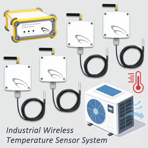 Industrial <b>Wireless</b> <b>Temperature</b> <b>Sensor</b> System With Base Station And Probes For Data Logging - Product Image 1